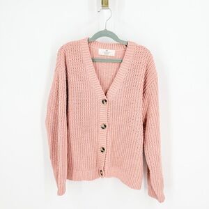 H&M Blush Button-Up Kids Sweater